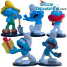 Complete Smurfen kunsthars set - Blue Resin 2023 - Serie 2 - 5 smurfen beeldjes - 11 cm