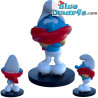 Winterschlumpf Schal rot - Blue Resin 2023 - Serie 2  - Kunstharzfigur - 11 cm