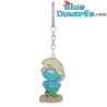Boerensmurf - Smurfen sleutelhanger metaal - 6cm