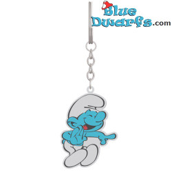 Pitufo bromista Riendo - llavero de metal  - Los Pitufos - 6cm
