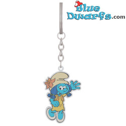 Smurflily smurfette - The smurfs - metal keyring - 6cm