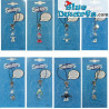Plastic smurfen hanger: Maansmurf (+/- 2,5 cm)