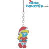 Pitufina de Navidad - llavero de metal  - Los Pitufos - 6cm