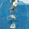 Plastic smurfen hanger: Maansmurf (+/- 2,5 cm)