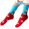 Smurfen Dames sokken - Smurfen Kerstsokken - one-size - voor volwassenen
