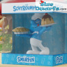 Pitufo Goloso con tarta y pastel - Blue Resin 2021 - Serie 1 - Figura resina - 11 cm