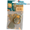 Smurflelie smurfin - Smurfen sleutelhanger metaal - 6cm
