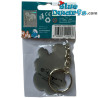 Bricoleur Schtroumpf avec un outil gris - porte-clés en métal - Les schtroumpfs - 6cm