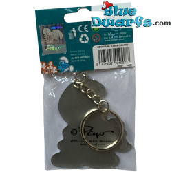 Puffo Bilancia  - oroscopo - segni zodiacali - portachiavi in metallo - I puffi - 6cm