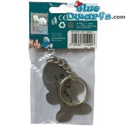 Smurfen duimen omhoog - Smurfen sleutelhanger metaal - 6cm