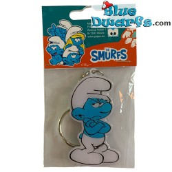 Grouchy Smurf - The smurfs - metal keyring - 6cm