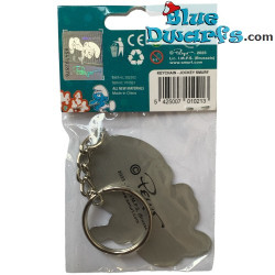 Pitufo bromista Riendo - llavero de metal  - Los Pitufos - 6cm