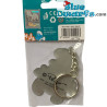 36 sleutelhangers van de smurfen metaal - 6 cm