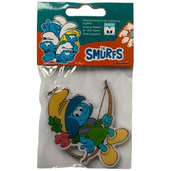 Smurfstorm smurfette with bow - The smurfs - metal keyring - 6cm