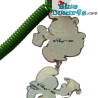 Kerstmis Smurfen sleutelhanger - Kerstman met pakketjes en smurf met kerstbel - 5,5cm