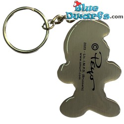Smurf with his thumbs up - The smurfs - metal keyring - 6cm