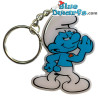 Potige smurf - Smurfen sleutelhanger metaal - 6cm