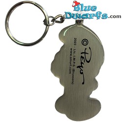 Papa smurf with his hands on his back - The smurfs - metal keyring - 6cm