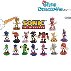 Sonic the Hedgehog - speelset met 16 speelfiguren -Funky-box - 8cm
