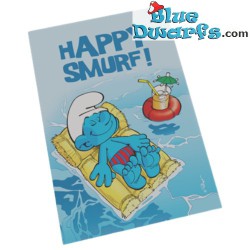 Puffo magnete - The Smurfs - Happy Smurf - 8x5cm