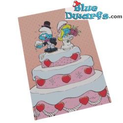 Smurf magnet - The Wedding - Bride and Groom - Smurf Marriage - The Smurfs - 8x5cm