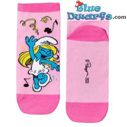 1 paar Smurfen vrouwen sokken - Dansende Smurfin (one-size)