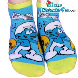 1 pair woman smurf socks - Smurfette - one size