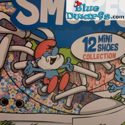 Beauty Schlumpf - Schlumpf Schuh Schlüsselanhänger - blau - Leinwand - 7,5 cm