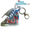 Papa smurf cheering - Smurf Shoe Keychain - Blue - Canvas - 7.5cm