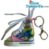 Juichende Smurfin - Mini Smurfen schoen Sleutelhanger - Roze - Canvas - 7,5 cm