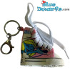Set completo - mini scarpe di tela -12 Portachiavi in metallo - I Puffi - 7,5 cm