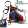Pitufo Filósofo - Llavero de Zapato Pitufo - National Brainy - Rojo - Lona - 7,5 cm