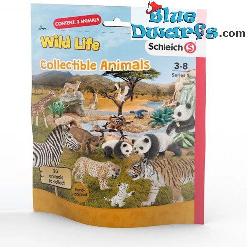 Schleich Wildlife - 3 suprise figurines  - Wildlife Animals - playset - 87650