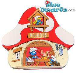 Koekblik van de smurfen Neuhaus (20 x 19 x 4,5 cm)
