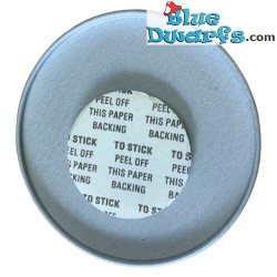 Smurfen button - Most Friendly - Smurf met telefoon - Smurf-Berry Crunch badge - True Blue Smurf award - 5cm