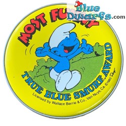 Smurf button - Most funny - Smurf-Berry Crunch badge - True Blue Smurf award - 5cm