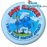 spilla a bottone dei puffi - Most Helpful - Farmer smurf - Smurf-Berry Crunch badge - True Blue Smurf award - 5cm