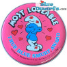 Smurf button - Most Lovable - Smurf-Berry Crunch badge - True Blue Smurf award - 5cm