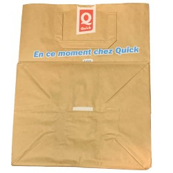 Bolsa de papel - Los pitufos - Quick - 2021 -32x26cm