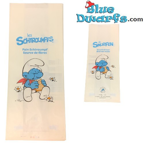 Smurf Paper bag - Smurf bread/ Smurfenbrood - 44x18cm - 2017
