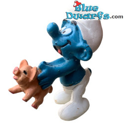 20067: Puffo e maiale  - Schleich - 5,5cm