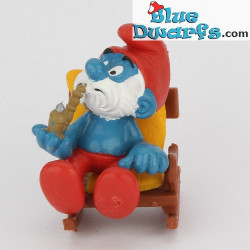 40228: Grande Puffo in poltrona *MINT IN BOX/ NEW STYLE*