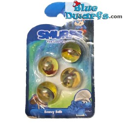 4 Smurf bouncing balls
