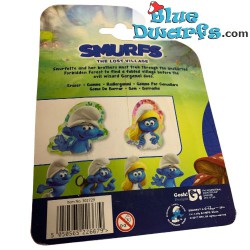 Smurf eraser Clumsy smurf  - 9cm