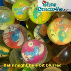 5 Smurf bouncing balls - Randomly selected