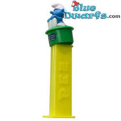 Candy Dispenser - Sitting smurf -  Smurf Pez, - 10cm