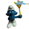 20155: Traffic Smurf with road sign - Cada el Paso - Schleich - 5,5cm