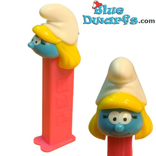 Schlumpf Spender Figur Schlumpfine (Pez, +/- 10cm)