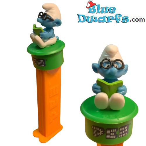 Dispensador pez - Pitufo - Pitufo con gafas - Pez - 10cm
