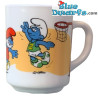 Schlumpf Tasse - Retro - Keramik - +/-7x9cm